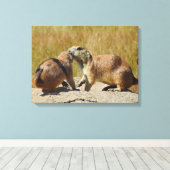 Prairie Dog Canvas Print Leinwanddruck (Insitu (Holzboden))