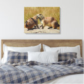 Prairie Dog Canvas Print Leinwanddruck (Insitu (Schlafzimmer))