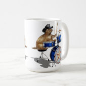 Prairie Dog Drummer Kaffeetasse (VorderseiteRechts)