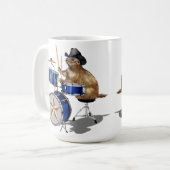 Prairie Dog Drummer Kaffeetasse (Vorderseite Links)