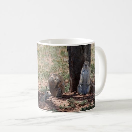 Prairie Dog Family Kaffeetasse (VorderseiteRechts)