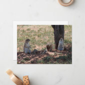 Prairie Dog Family Mitteilungskarte (Vorderseite/Rückseite Beispiel)