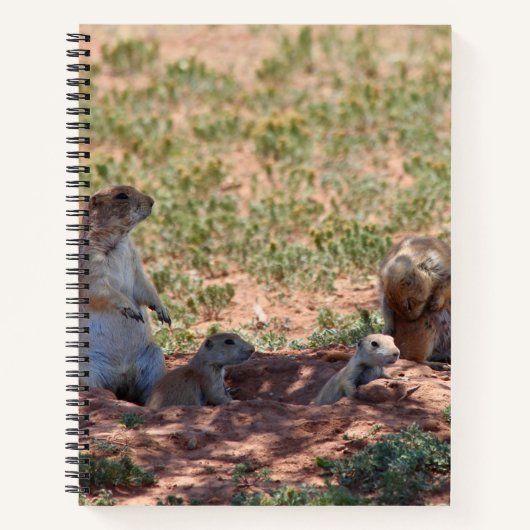Prairie Dog Family Notizblock (Vorderseite)