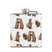 Prairie Dog Frenzy Hip Flask (Farbe auswählen) Flachmann (Rückseite)