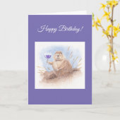 Prairie Dog Geburtstagskarte Karte (Gelbe Blume)