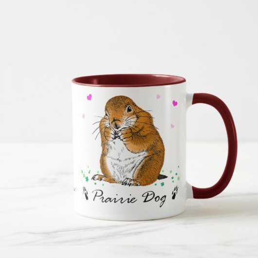 prairie dog　(Heart) Tasse (Rechts)