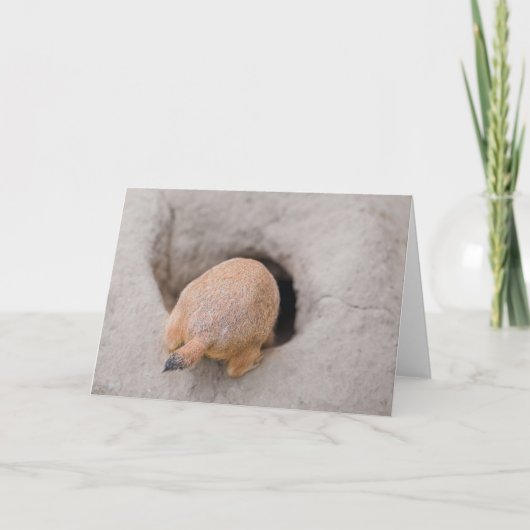 Prairie Dog Hintern Karte (Vorderseite)