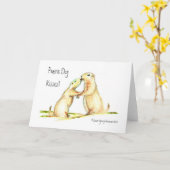 Prairie Dog Kisses! Greeting Card Karte (Gelbe Blume)