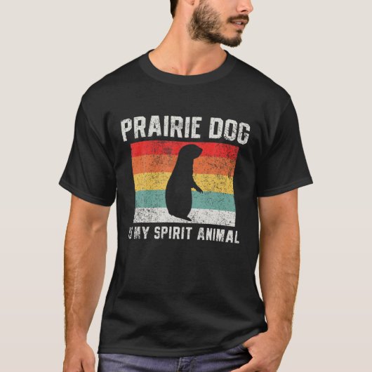Prairie Dog Retro Vintag T-Shirt (Vorderseite)