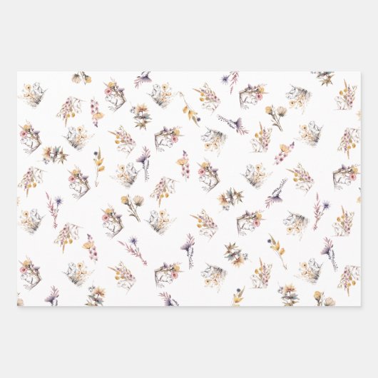 Prairie Dog Wildblume Wrapping Paper Geschenkpapier Set (Vorderseite 3)