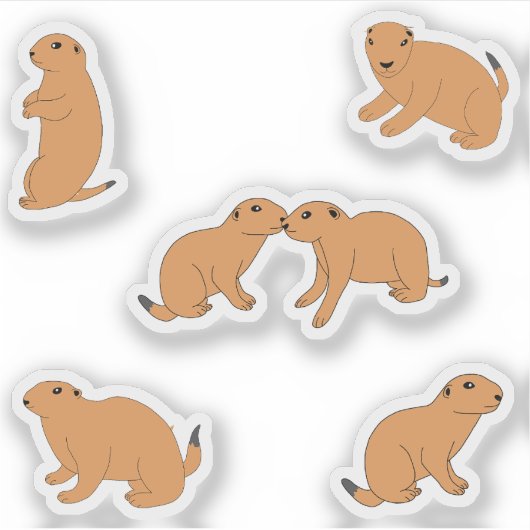 Prairie Dogs Aufkleber (Vorderseite)