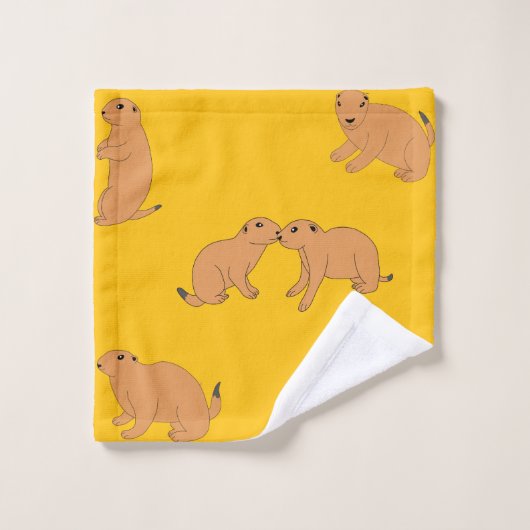 Prairie Dogs Badhandtuch Set (Waschlappen)