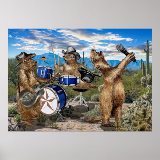 Prairie Dogs Band Poster (Vorne)