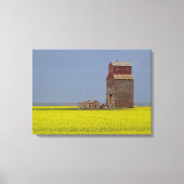 Prairie Elevator Landschaft Stretch Canvas Print Leinwanddruck (Vorderseite)