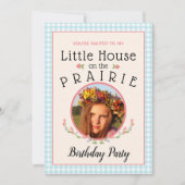 Prairie Girl Book Cover Geburtstag Einladung (Vorderseite)