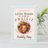 Prairie Girl Book Cover Geburtstag Einladung (Stehend Vorderseite)