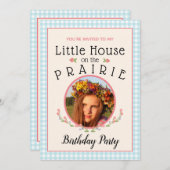 Prairie Girl Book Cover Geburtstag Einladung (Vorne/Hinten)