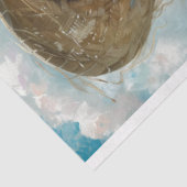 Prairie Girl Braided Hair Blue Gingham Découpage Seidenpapier (Ausschnitt)