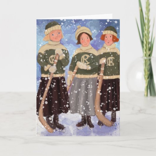 Prairie Girls of Winter, Circa 1925 Dankeskarte (Vorderseite)