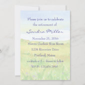 Prairie Grass Meadow Retirement Party Einladung (Rückseite)