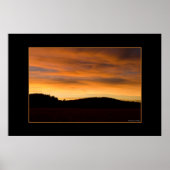 Prairie Hills bei Sunset Poster (Vorne)