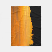 Prairie Hills Silhouette Sunset Foto Zuhause Accen Fleecedecke (Vorderseite)