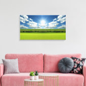 Prairie Himmelslandschaft 20 Stretchierte Canvas P Leinwanddruck (Insitu (Wohnzimmer))