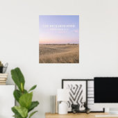 Prairie Horizon Benutzerdefinierter Name Poster (Heimbüro)