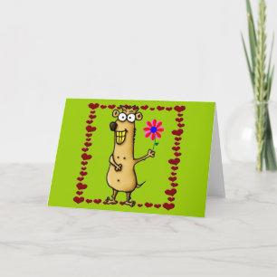 Prairie Hund Liebe Valentine Card Feiertagskarte