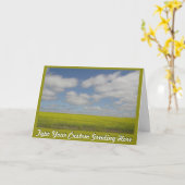 Prairie Landschaft Karte Manitoba Personalisierte  (Gelbe Blume)