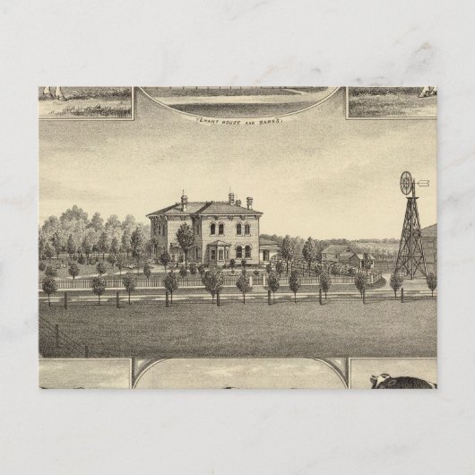Prairie Lawn Farm, Nebraska Postkarte (Vorderseite)
