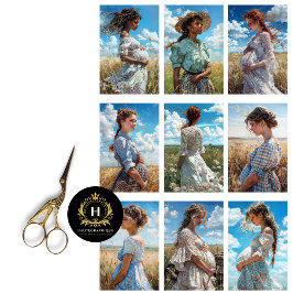 Prairie Maternity Collage Decoupage Seidenpapier