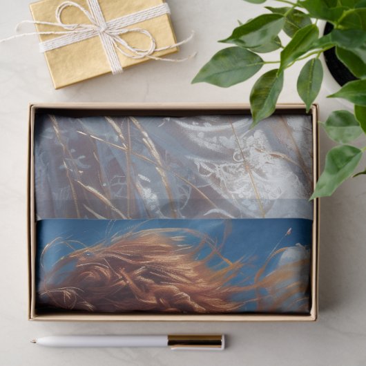 Prairie Maternity | Wildblume Lace Découpage Seidenpapier (Geschenk)