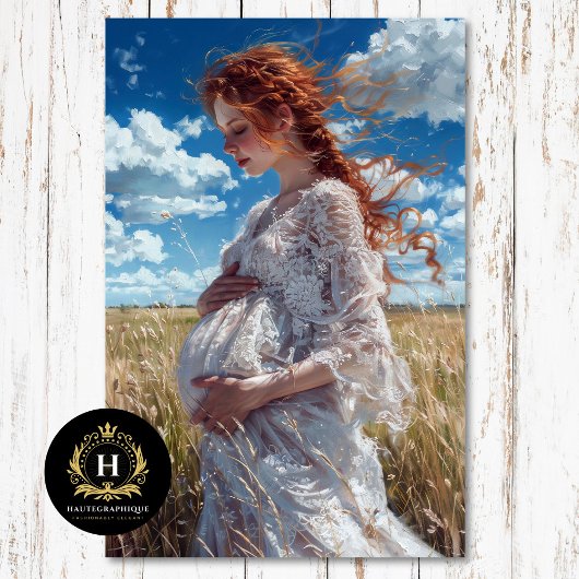 Prairie Maternity | Wildblume Lace Découpage Seidenpapier