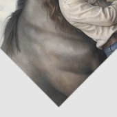 Prairie-Pferdebegleiter-Decoupage Seidenpapier (Ausschnitt)