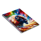 Prairie-Regenbogen-Bison-Notizbuch Notizblock (Rechte Seite)