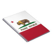 Prairie Republic Bison Flag Große Ebenen Notizblock (Rechte Seite)
