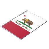 Prairie Republic Bison Flag Große Ebenen Notizblock (Linke Seite)