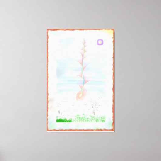 Prairie Rose Impressionist Art Leinwanddruck (Vorderseite)