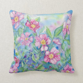 "Prairie-Rose" Knochenpilz Kissen