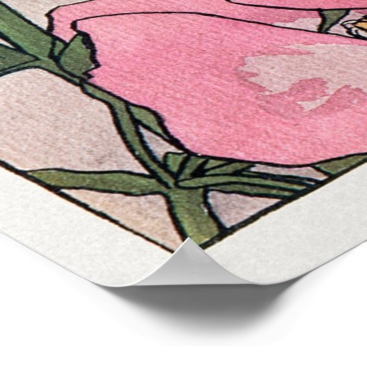 Prairie Rose Poster (Ecke)