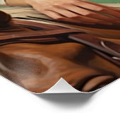 Prairie Saddles: Cowgirl Wall Art Poster (Ecke)