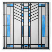 Prairie School Style Interpretation Nr. 1 Fliese (Vorderseite)