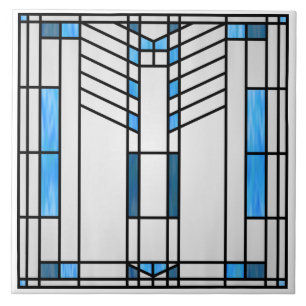 Prairie School Style Interpretation Nr. 1 Fliese