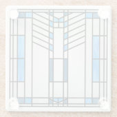 Prairie School Style Interpretation Nr. 1 Glasuntersetzer (Rückseite)