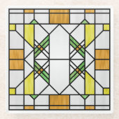 Prairie School Style Interpretation Nr. 2 Glasuntersetzer (Vorderseite)