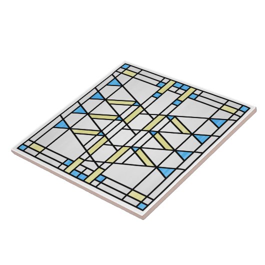 Prairie School Style Interpretation Nr. 3 Fliese (Seite)