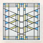 Prairie School Style Interpretation Nr. 3 Glasuntersetzer (Vorderseite)
