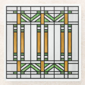 Prairie School Style Interpretation Nr. 4 Glasuntersetzer (Vorderseite)