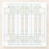 Prairie School Style Interpretation Nr. 4 Glasuntersetzer (Rückseite)